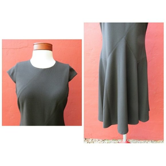 Tommy Hilfiger Swing Skirt Ponte LBD Career Dress - Picture 3 of 7